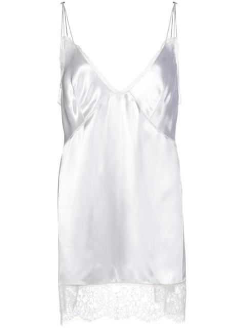 KHAITE Emi lace-hem top