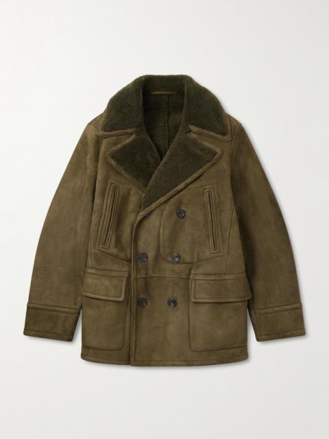 Ralph Lauren Double-Breasted Shearling Jacket