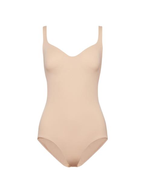 Wolford Women's Formfitting Sleeveless V-Neck Bodysuit - Powder