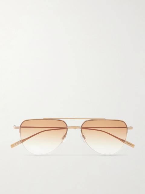 BARTON PERREIRA Mcnair aviator-style metal sunglasses Gold