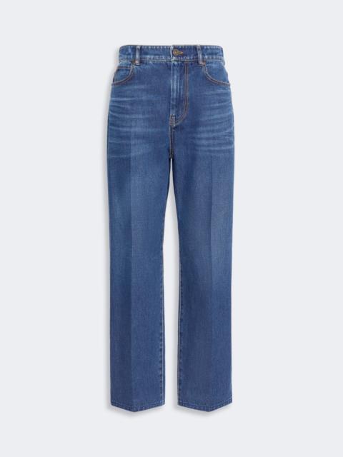 WEEKEND Max Mara CEDRO Cotton denim tapered jeans - NAVY