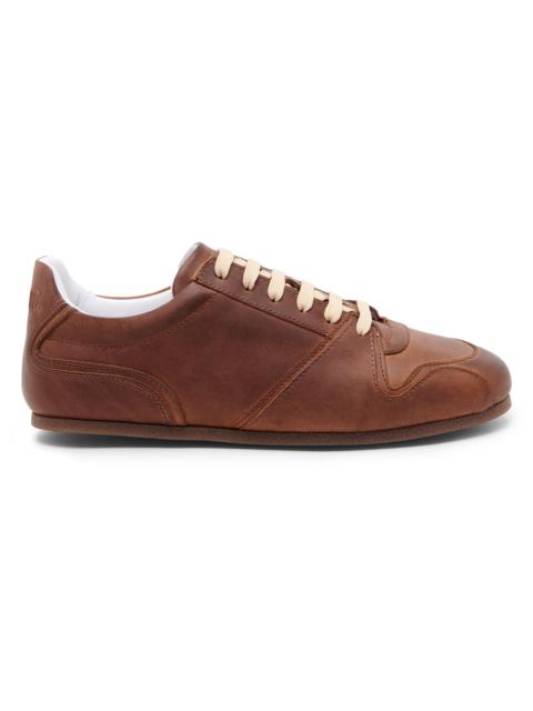 Moschino Men's Leather & Suede Sneakers - Nut