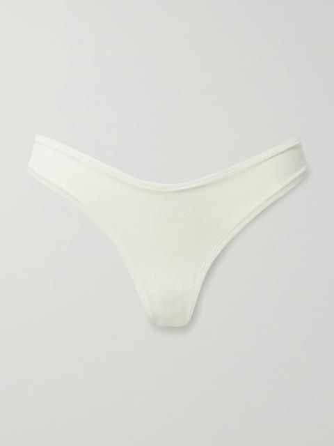 SKIMS Cotton-blend Jersey Dipped Thong
