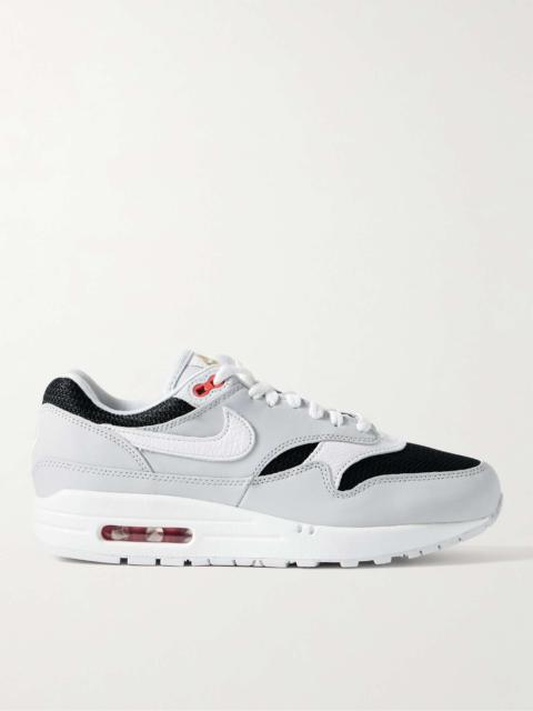 Nike Air Max 1 Suede, Mesh and Textured-Leather Sneakers