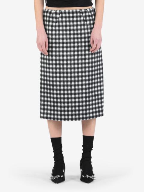 N°21 CHECKED PENCIL SKIRT