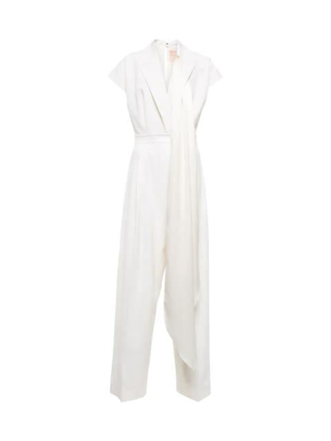 Roksanda Bridal cape-detail wool jumpsuit