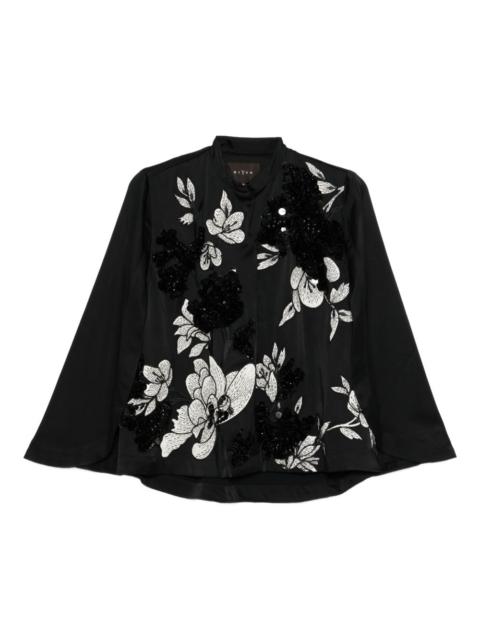BIYAN floral-embroidered jacket
