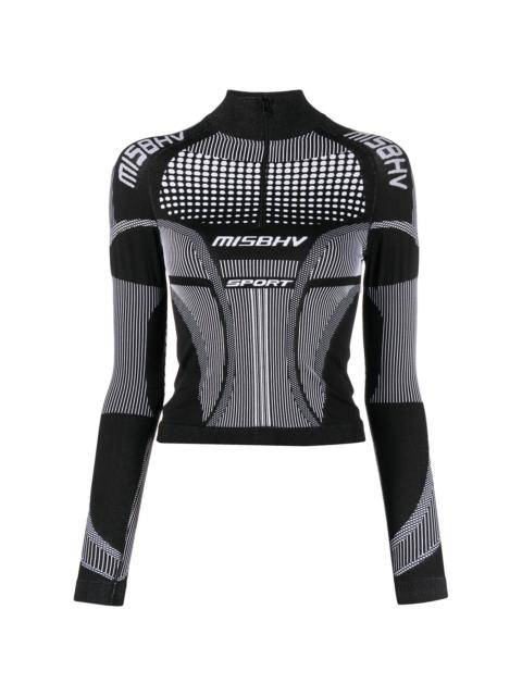 MISBHV logo funnel-neck knit jumper