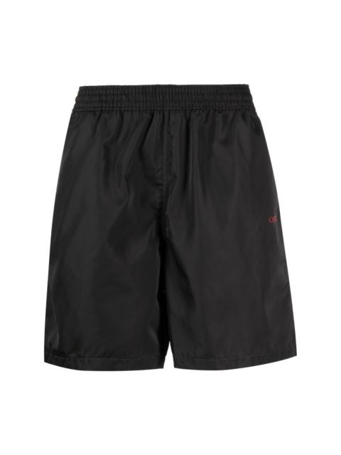 Diag-print swim shorts