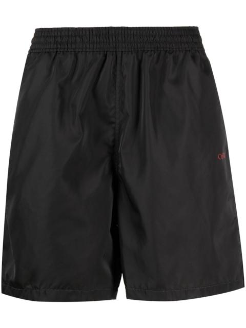 Off-White Diag-print swim shorts