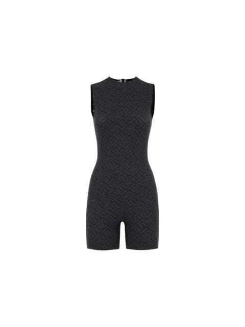 FENDI Fendi x SKIMS Sleeveless Mid Thigh Bodysuit Black