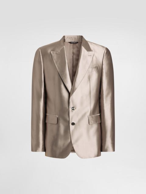 Dolce & Gabbana Sicilia light single-breasted silk shantung jacket