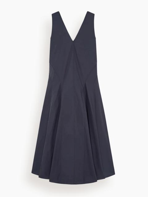 Another Tomorrow Full Skirt Dress in Midnight