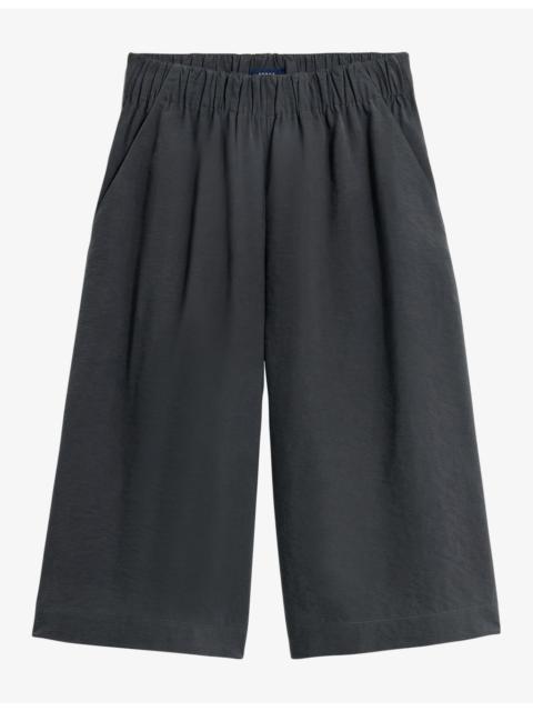 soeur Lexie Elasticated-Waist Silk-Blend Shorts