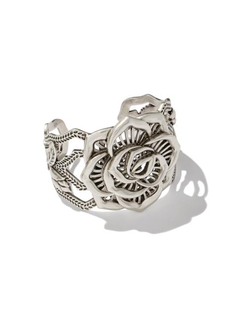 KENDRA SCOTT Ansel Rose Statement Cuff in Vintage Silver
