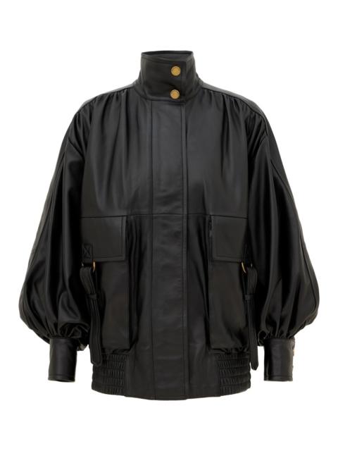 Zimmermann VALIANT LEATHER BOMBER JACKET