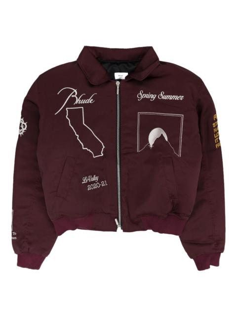 Rhude embroidered bomber jacket