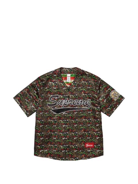 Supreme floral-jacquard jersey