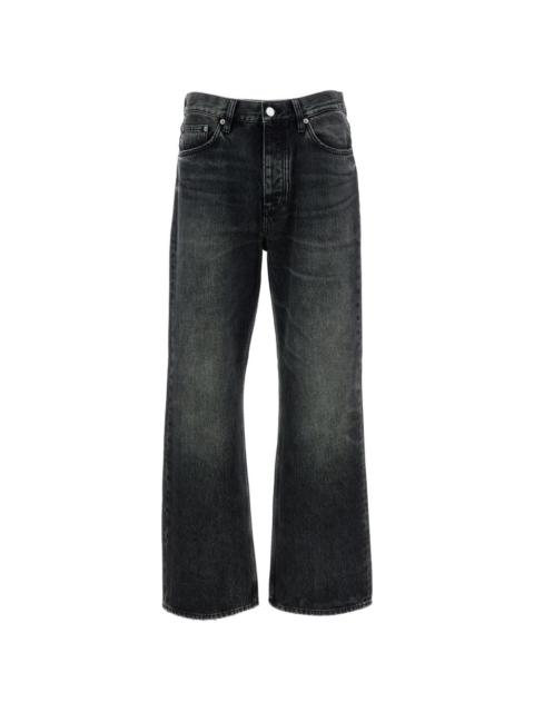 SUNFLOWER kick-flare raw-denim jeans