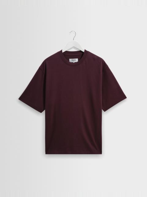 Wax London Milton - Dark Purple Emorised Organic Cotton T-Shirt