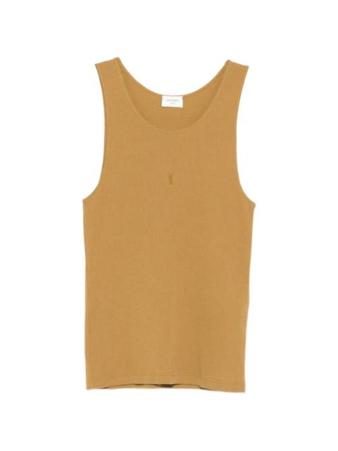 SAINT LAURENT Embroidered Tank Top