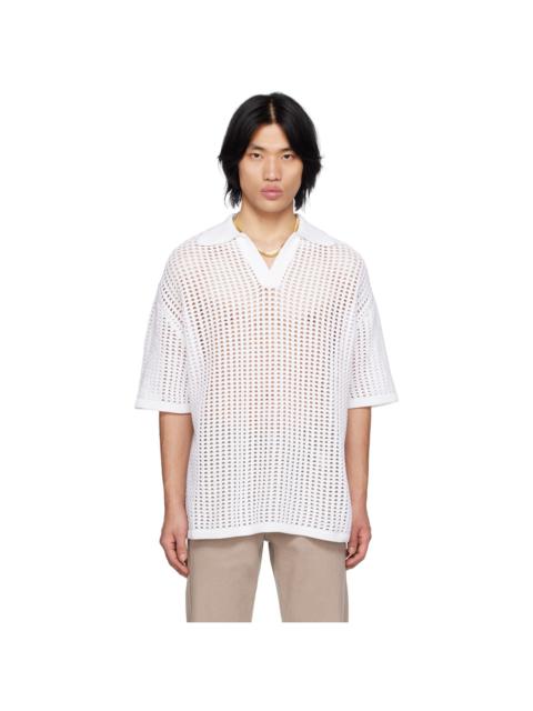 【関税込み】WOOYOUNGMI オフホワイト Line Embroidery Tシャツ Wooyoungmi Off-White Line Embroidery T-shirt | REVERSIBLE