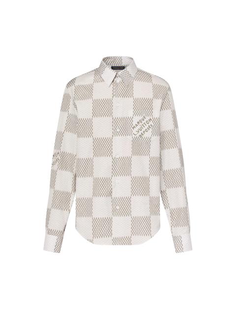 Louis Vuitton Damier Long-Sleeved Classic Cotton Shirt