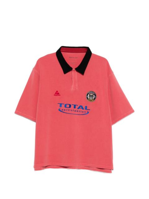 Martine Rose washed logo polo shirt