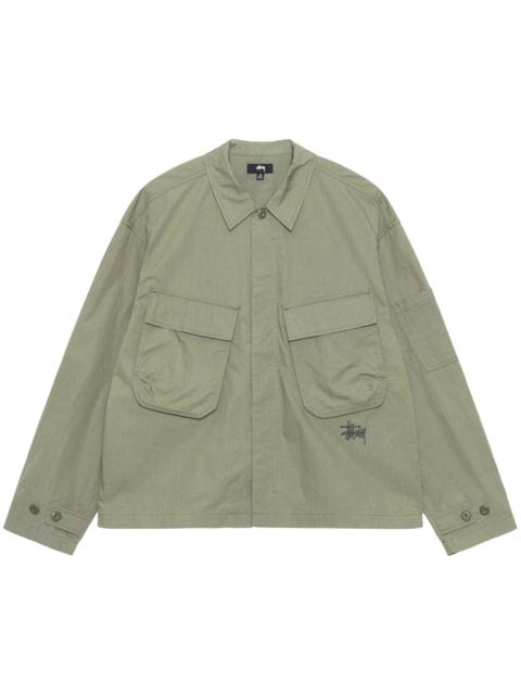 Stüssy Stussy Light Weight Long-Sleeve Zip Polo 'Black
