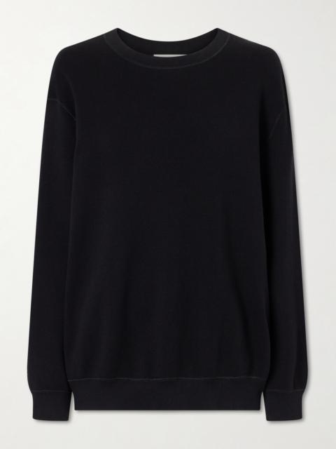 The Row Ottilie Silk And Cotton-blend Sweatshirt