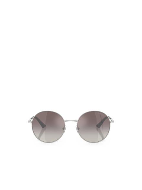 JIMMY CHOO glitter-detail round-frame sunglasses