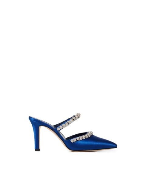 Manolo Blahnik Damskie crystal-embellished mules