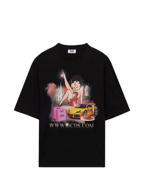 GCDS x Betty Boop cotton T-shirt