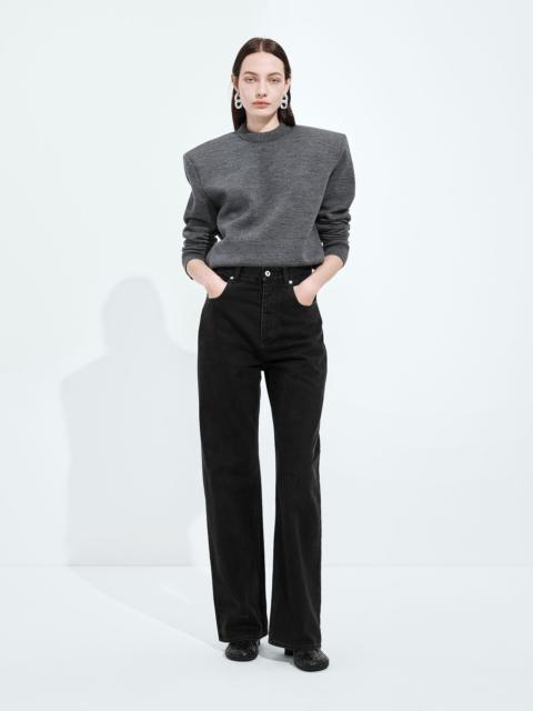 Bottega Veneta Faded Black Wide Leg Jeans