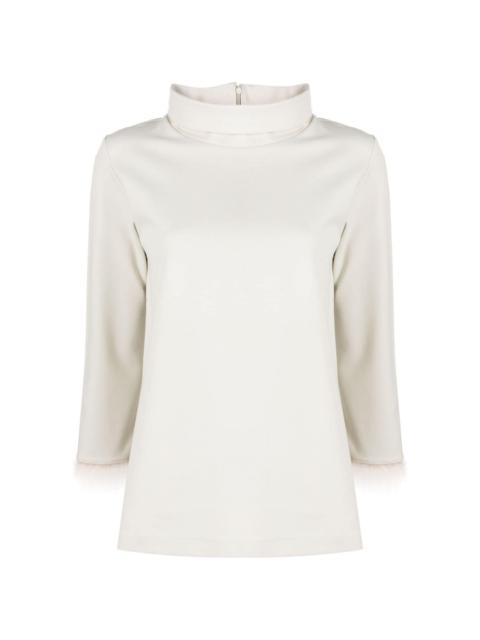 Herno Resort contrast-trim knitted top