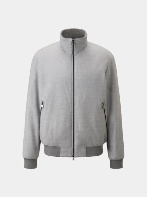 BOGNER Yoris Flannel blouson in Light gray