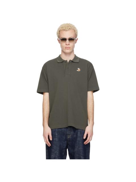 Maison Kitsuné Brown Dreaming Fox Comfort Polo