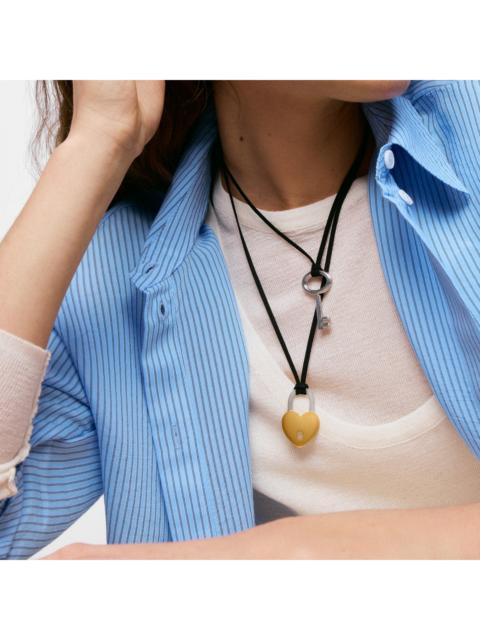 TOUS Steel key and black cord Necklace TOUS Charming