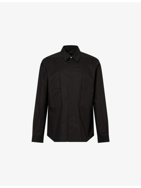 Rick Owens Fogpocket Relaxed-Fit Cotton-Poplin Overshirt