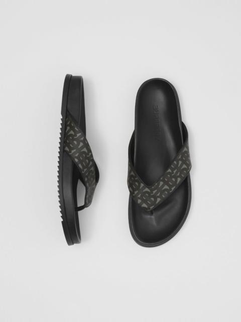 Burberry Monogram Print Sandals