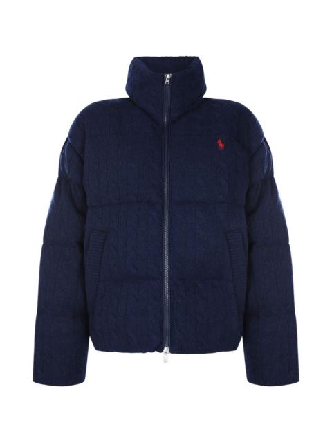 Polo Ralph Lauren cable-knit padded coat
