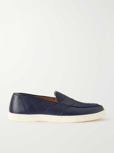 GEORGE CLEVERLEY Joey Deerskin Penny Loafers Navy