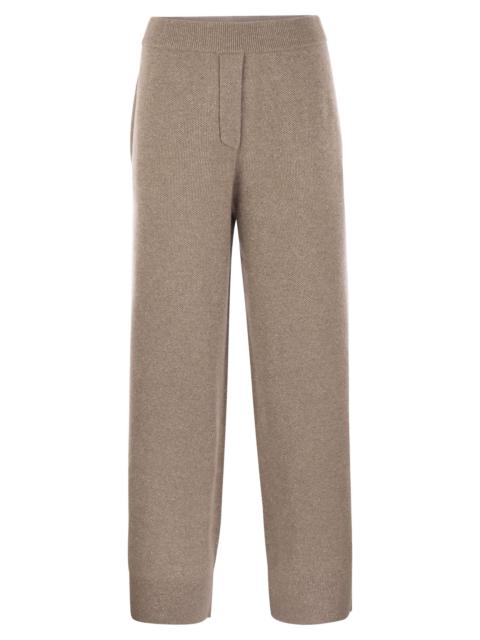 パンツ BRUNELLO CUCINELLI English rib cashmere and viscose knit tro Brunello Cucinelli Brunello Cucinelli Women English Rib