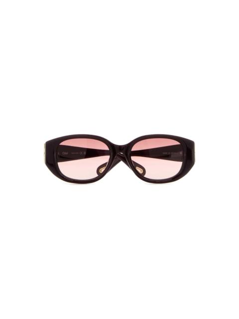 Chloé Burgundy Acetate Sunglasses