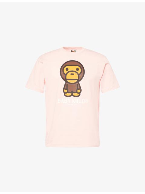 A BATHING APE® Baby Milo Graphic-print Cotton T-Shirt