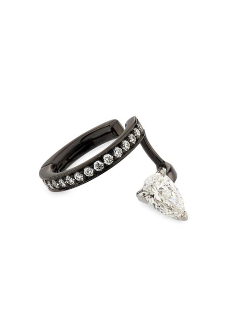 REPOSSI Women's Serti Sur Vide 18K Black Gold & 0.37 TCW Diamond Ear Cuff - Black