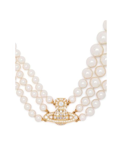 Vivienne Westwood Orb-plaque 진주 목걸이