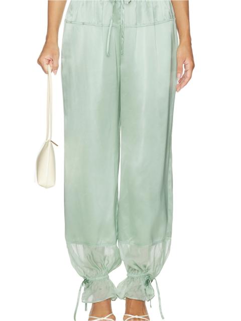 ULLA JOHNSON Camile Silk Cinched Pant