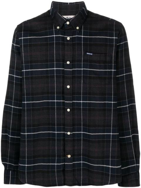 Barbour check-pattern chest-pocket shirt