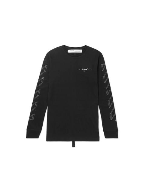 Off-White OFF-WHITE 3D Marker Diag L/S T-Shirt Black/White